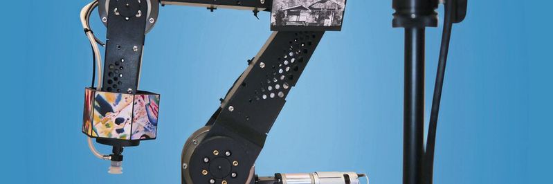 Ein Roboterarm ohne Sensoren? Das Startup RoVi zielt mit dem kostenbewussten Konzept auf neue Märkte. (Bild:  RoVi)