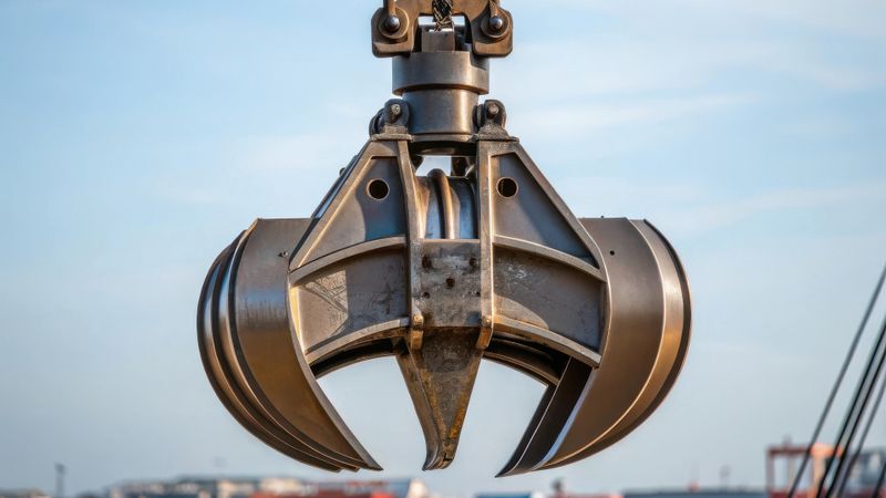 Drehverbindungen werden in Greifern und Schwenkwerken eingesetzt, um Baugruppen auch unter sehr hohen Lasten reibungslos gegeneinander drehen oder schwenken zu können (Symbolbild).(Bild:  Irene - stock.adobe.com / KI-generiert)