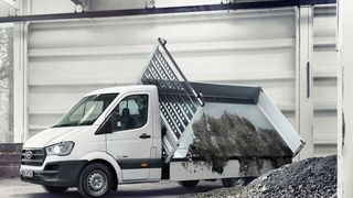 Hyundai bietet den H350 künftig auch als Drei-Seiten-Kipper an. (Hyundai)