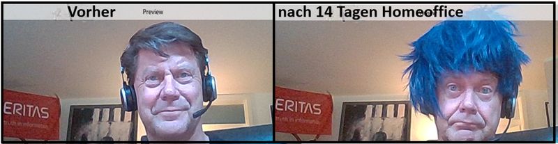 Martin Böker (Veritas) scheint seinen Frisör arg zu vermissen! (Bild: Martin Böker)