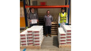 Desinfektionsmittel, das am Lanxess-Standort in Sudbury, England, produziert wurde, wird von dort in 13 Länder weltweit verschickt. (Lanxess)