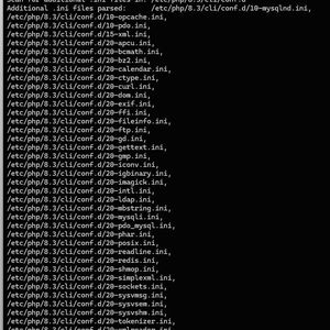 Anzeigen der Konfigurationsdateien für PHP.(Bild:  Joos - Nextcloud)