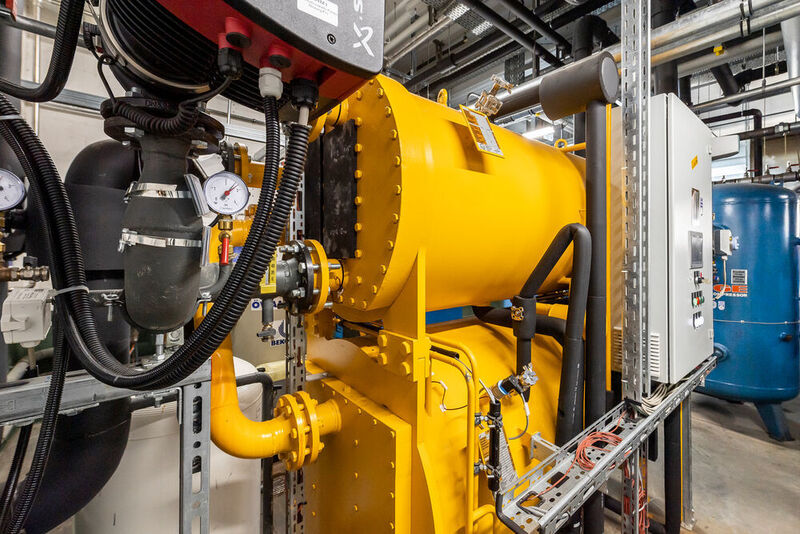 Eine optimierte und kombinierte Druckluft, Wärme- und Kältebereitstellung spart am Wago-Standort Sondershausen eine Million Kilowattstunden an Energie ein. (Wago)