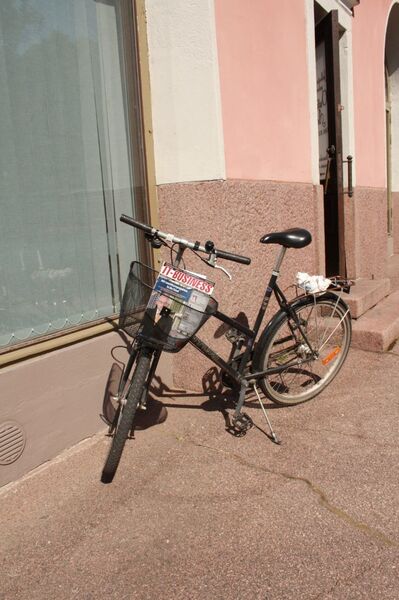 In Finnland wird IT-BUSINESS per Fahrradkurrier ausgeliefert. (IT-BUSINESS/Sarah Maier)