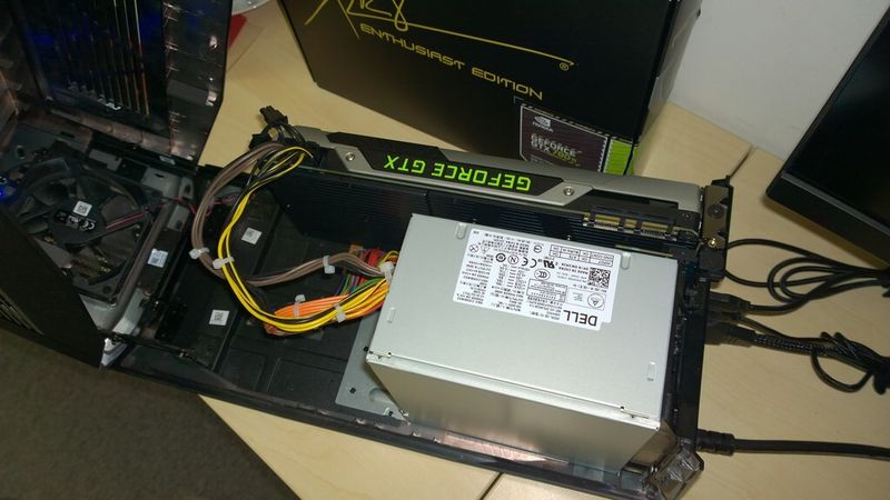 Das Netzteil im Graphics Amplifier kann Grafikkarten mit bis zu 375 Watt versorgen. (Bild: IT-Business)