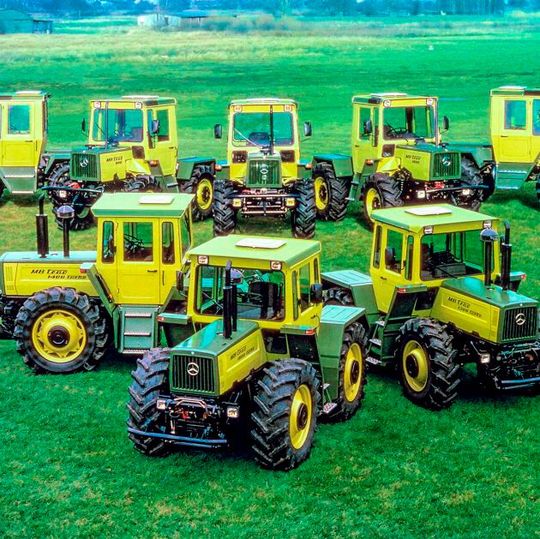 „Nur“ knapp 20 Jahre wurde der MB-trac gebaut. Dennoch sind die Fahrzeuge bis heute legendär.(Bild:   Daimler AG)