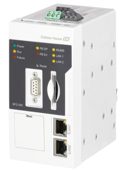Das Fieldgate SFG500 – ein Basic-Modus Ethernet-Gateway mit integriertem Web-Server und adaptiver Profibus-Master-Klasse 2 für die Kommunikation mit intelligenten Feldgeräten. (Bild: Endress+Hauser)