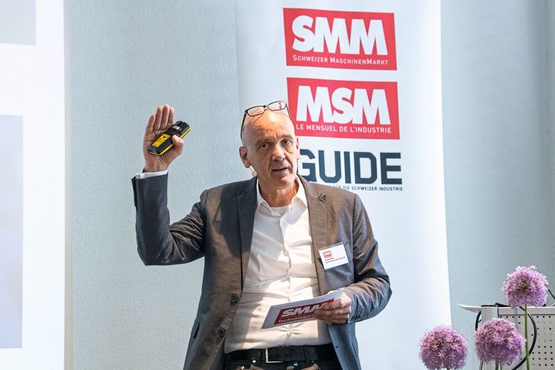Matthias Böhm, Geschäftsleitung Vogel Communications Group Schweiz und Chefredaktor SMM moderierte den zweiten Tag der SMM Technologietage bei Fehlmann AG. (Bild: Thomas Entzeroth)