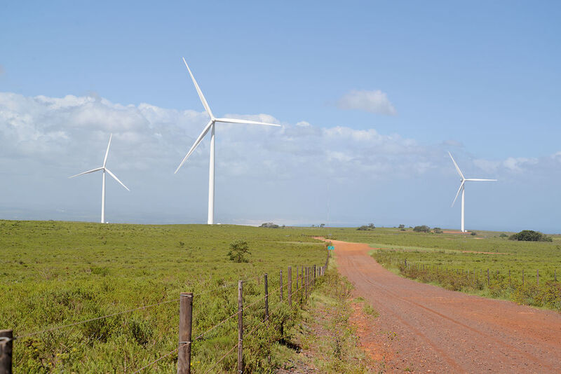 Der Jeffreys Bay Windpark wurde von Siemens erichtet und soll ein Symbol für das neue Südafrika sein. (Isenburg)