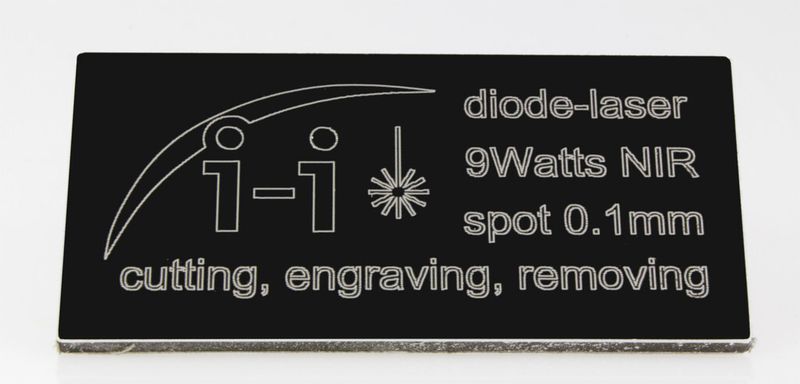 Ergebnis beim Lasergravieren mit einem neuen I-Las-Modul. (Bild: Imes-Icore)