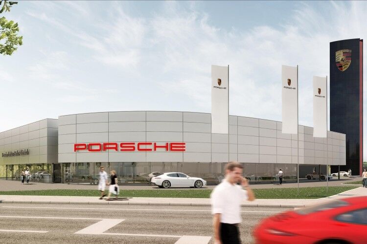 Im Frühjahr 2017 soll der neue Niederlassungsbetrieb Porsches im Osten Berlins an den Start gehen. (Foto: Porsche)