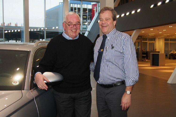 Die Auto-Wichert-Geschäftsführer Bernd Kußmaul (l.) und Bernd Glathe geben Mitte kommender Woche den Startschuss für den Handelsbetrieb. (Foto: Auto Wichert)