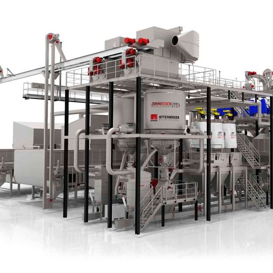Dinnissen Process Technology bietet seit über 70 Jahren verfahrenstechnische Lösungen für die Food-, Dairy-, Feed-, Petfood- und Chemicals-Industrie an.(Bild:  Dinnissen)