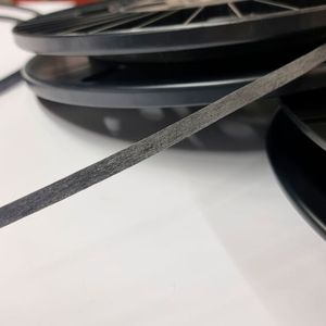 Entwickelte „Infinity“ rCF-Tape-Variante mit Besäumung der Tapekanten(Bild:  DITF)