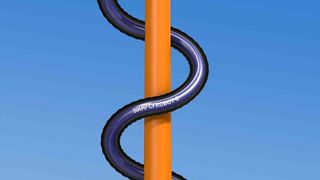 Die Leitung Chainflex CFROBOT8.045 hat im igus-Normtest über 22 Millionen Torsionsbewegungen standgehalten. (Igus)