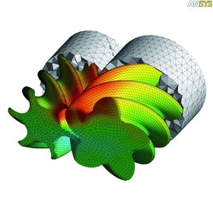 Simulation der Bewegung einer Exzenterschneckenpumpe 