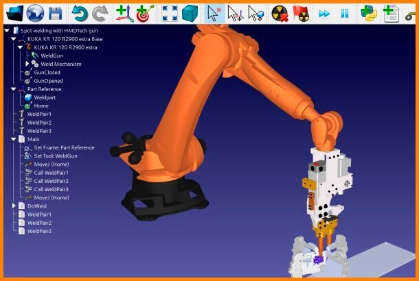 Bei Data-CAD ist jetzt die Software Robo-DK für die Simulation und Programmierung von Industrierobotern erhältlich. Durch den Zugriff auf eine umfangreiche Bibliothek von Industrieroboterarmen, externen Achsen und Werkzeugen wird die Programmierung von Roboteranwendungen vereinfacht.  (Data-CAD)