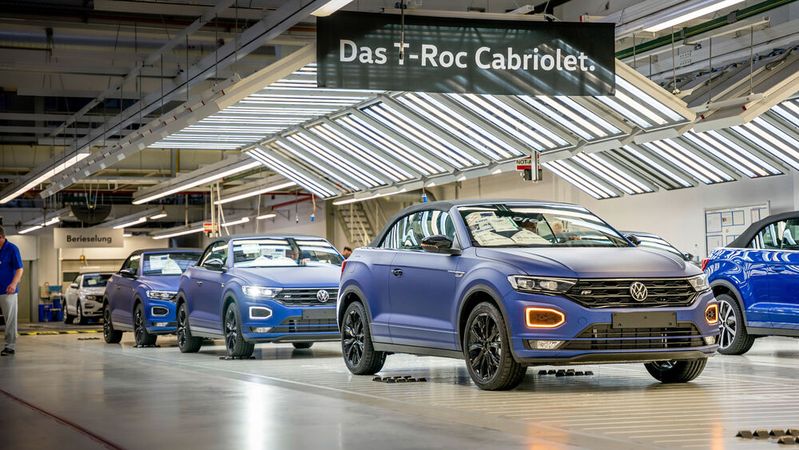 Die Fertigung des T-Roc Cabriolet in Osnabrück endet Mitte des Jahres 2027.(Bild:  Volkswagen)