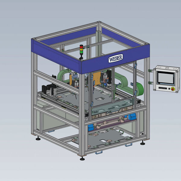 Portalanlage von Weber Schraubautomaten zur Montage des Ejot TSSD (Bild: Ejot)