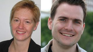 Die Verfahrenstechniker Dr.-Ing. Anja Drews und Dr.-Ing. André Bardow wurden mit dem Arnold-Eucken-Preis 2009 ausgezeichnet.  (Bild: VDI)