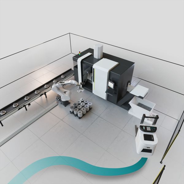 Interaktion zwischen der Anlagentechnik und einem mobilen Fahrzeug. (Bild: Phoenix Contact)