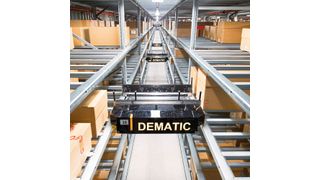 Multishuttle von Dematic transportieren gemischte Produkte unterschiedlicher Abmessungen und steigern deutlich die Effizienz beim Lagern, Kommissionieren und Bereitstellen.  (Dematic)