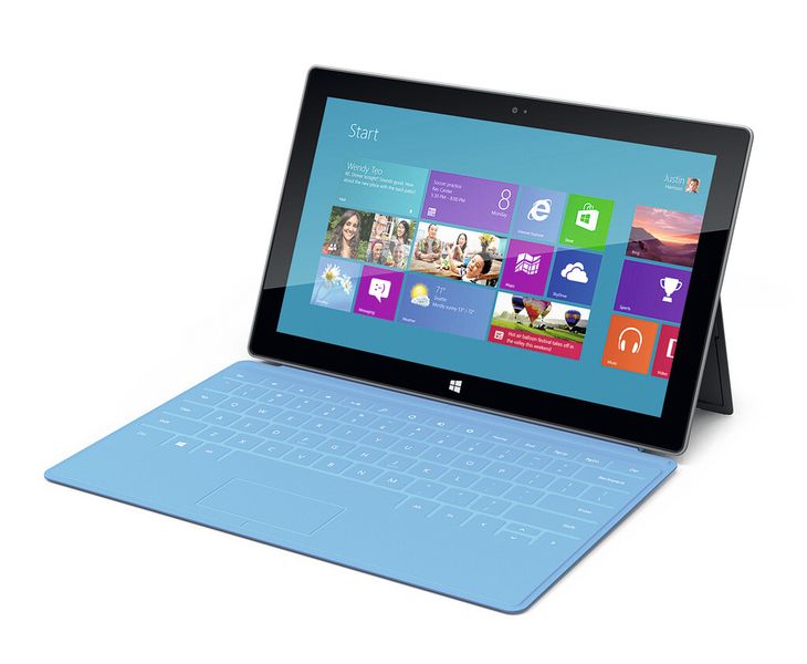 Die bunten Tastatur-Cover sind Markenzeichen der Surface Tablets. (Microsoft)