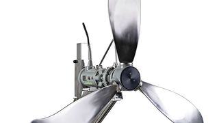 Als langsam laufender Strömungserzeuger dient der Popl-I dem Umwälzen großer Wassermengen, beispielsweise in Belebungsbecken, Oxidationsgräben sowie weiteren anoxischen oder anaeroben Becken. (Landia/Gert Laursen)