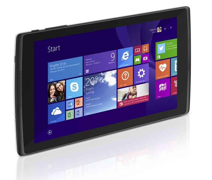 Das Surftab Wintron 8.0 hat eine Displaydiagonale von 8 Zoll. (Bild: Trekstor)
