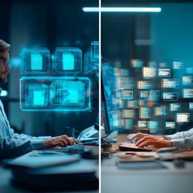 TransferNow bietet eine umfassende Infrastruktur für den Austausch umfangreicher Datenmengen im privaten und geschäftlichen Umfeld, umgesetzt als europäische Lösung mit global verteilter Cloud-Infrastruktur. (Bild: Midjourney / KI-generiert)