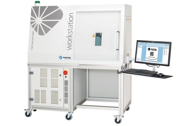 Die neue Generation der Workstation Cepheus von Photon Energy eignet sich besonders für die korrosionsfreie Dunkelmarkierung auf Edelstählen und für die Mikrobearbeitung. (Photon Energy)