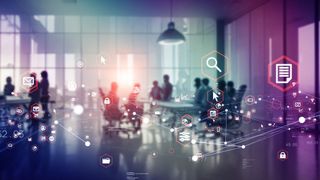 In einem vernetzten Büro kann auch der Stromverbrauch gemessen und der Einsatz von elektrischen Geräten smart geregelt werden, um Kosten zu sparen. (Bild: metamorworks - stock.adobe.com)