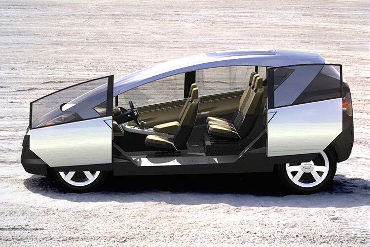 Bei der Studie verzichteten die Designer auf eine B-Säule. (Foto: Edag)