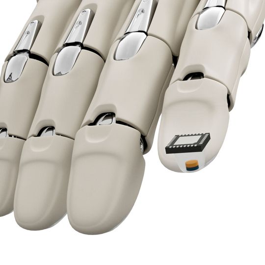 Ein Sensor in den Fingerspitzen: so können Roboter besser mit empfindlichen Objekten interagieren. Ein Sensor in den Fingerspitzen: so können Roboter besser mit empfindlichen Objekten interagieren.