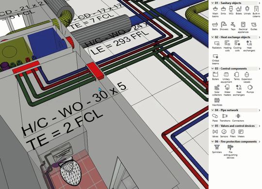 (Ein wichtiger Bestandteil der neu entwickelten Produktdatentechnologie ist die umfangreiche herstellerspezifische Artikeldatenbank. Bild: Graphisoft)