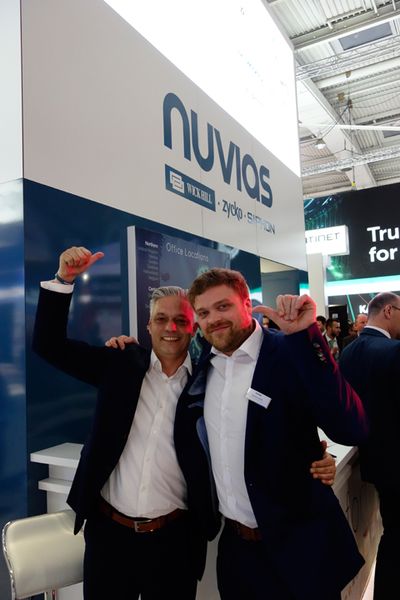(l.) Marcel Künzenbach und Thomas Henk, Nuvias, hatten eine erfolgreiche CeBIT. (Bild: IT-BUSINESS)