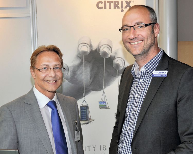 Thomas Reger (ADN, li.) und Alexander Kehl (Vasco). (Archiv: Vogel Business Media)