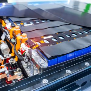 Bild 4) Das Bild zeigt ein geöffnetes Batteriepack mit einem Strommessshunt, dessen Montage aufwändiger ist, da die Hauptelektronik getrennt von dem Bereich liegt, in dem die Strommessung stattfindet. In diesem Fall bietet es sich an, einen Plug-and-play-fähigen Analogsensor zu integrieren.  (Bild:  asharkyu/shutterstock.com)