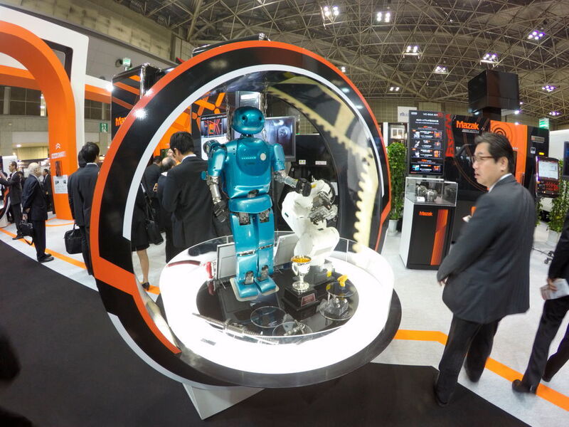 Der japanische Werkzeugmaschinenhersteller Mazak gehört sowohl auf nationalen als auch auf internationalen Fachmessen zu den Platzhirschen. (Sonnenberg)