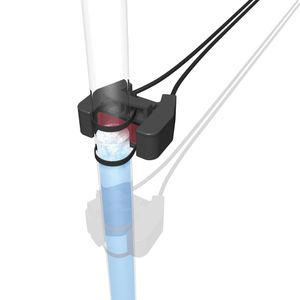 Der feine Lichtvorhang ermöglicht es, Schaum oder Luftblasen auszublenden.