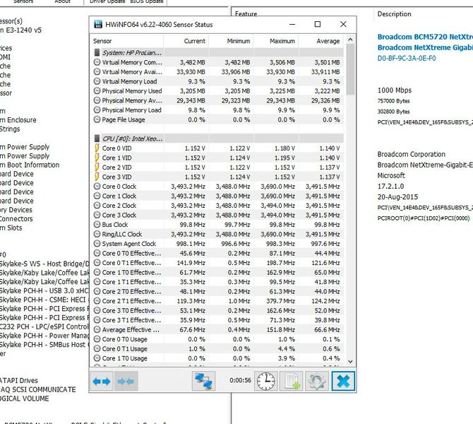 Auch die Sensoren in einem Server oder einer Arbeitsstation lassen sich mit HWinfo64 auslesen. (Bild: HWiNFO / Joos)