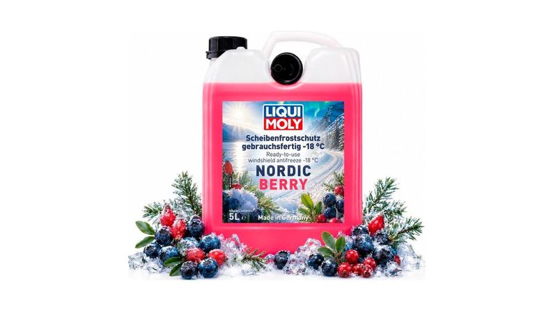 Das Scheibenfrostschutzmittel gibt es nun in der Duftnote Nordic Berry. (Bild: LIQUI MOLY GmbH)