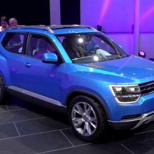 VW stellt den Taigun auf der Sao Paulo Auto Show 2012 vor.