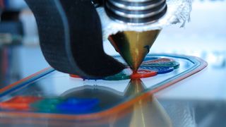 Druckkopf des 3D-Druckers im 3D-Drucklabor des ITCF Denkendorf. (ITCF Denkendorf)