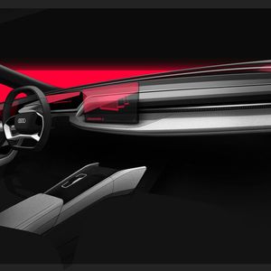 Vom Innenraum gibt es bislang nur Skizzen.(Bild:  Audi)