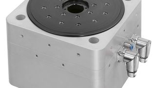 Die luftgelagerten TMA-Rundtische erreichen Spitzenmomente bis 27 Nm. Bilder: Hiwin (Archiv: Vogel Business Media)