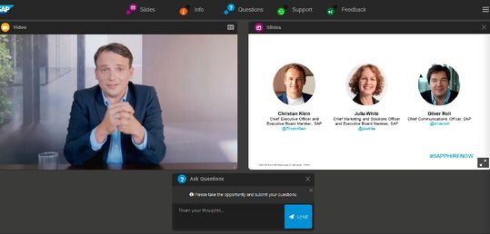 Klein bei der Beantwortung von Fragen durch Journalisten.(Bild:  Müller)