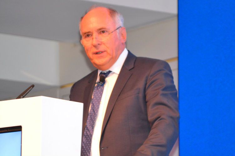 Der Sprecher des Arbeitskreises Service, Dr. Klaus Sorg, berichtete über die Herausforderungen im Aftersales. (Foto: Mauritz/Redaktion »kfz-betrieb«)