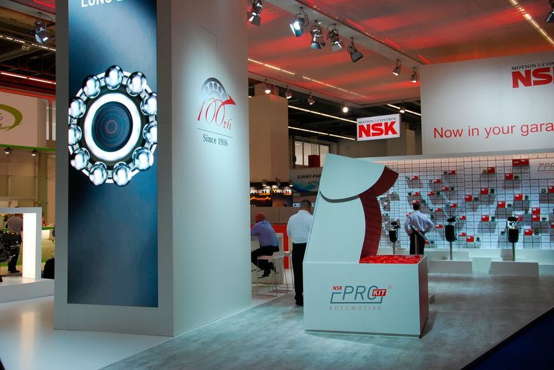 NSK ist mit einem großen Stand auf der Automechanika vertreten und wirbt um Neukunden im Aftermarket. (Wenz / »kfz-betrieb«)