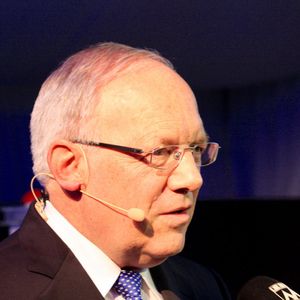 Bundesrat Johann Schneider-Amann vor der Einweihung des SwissFEL.